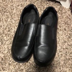 Black loafers